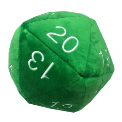 Ultra PRO Jumbo Green D20 Novelty Dice Plush Gaming