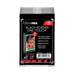 Ultra PRO Sports 130PT Black Border UV ONE-TOUCH Magnetic Holders (5ct)