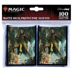 Ultra PRO Gaming Zendikar Rising Nissa Of Shadowed Boughs Standard Deck Protector Sleeves (100ct) For Magic: The Gathering