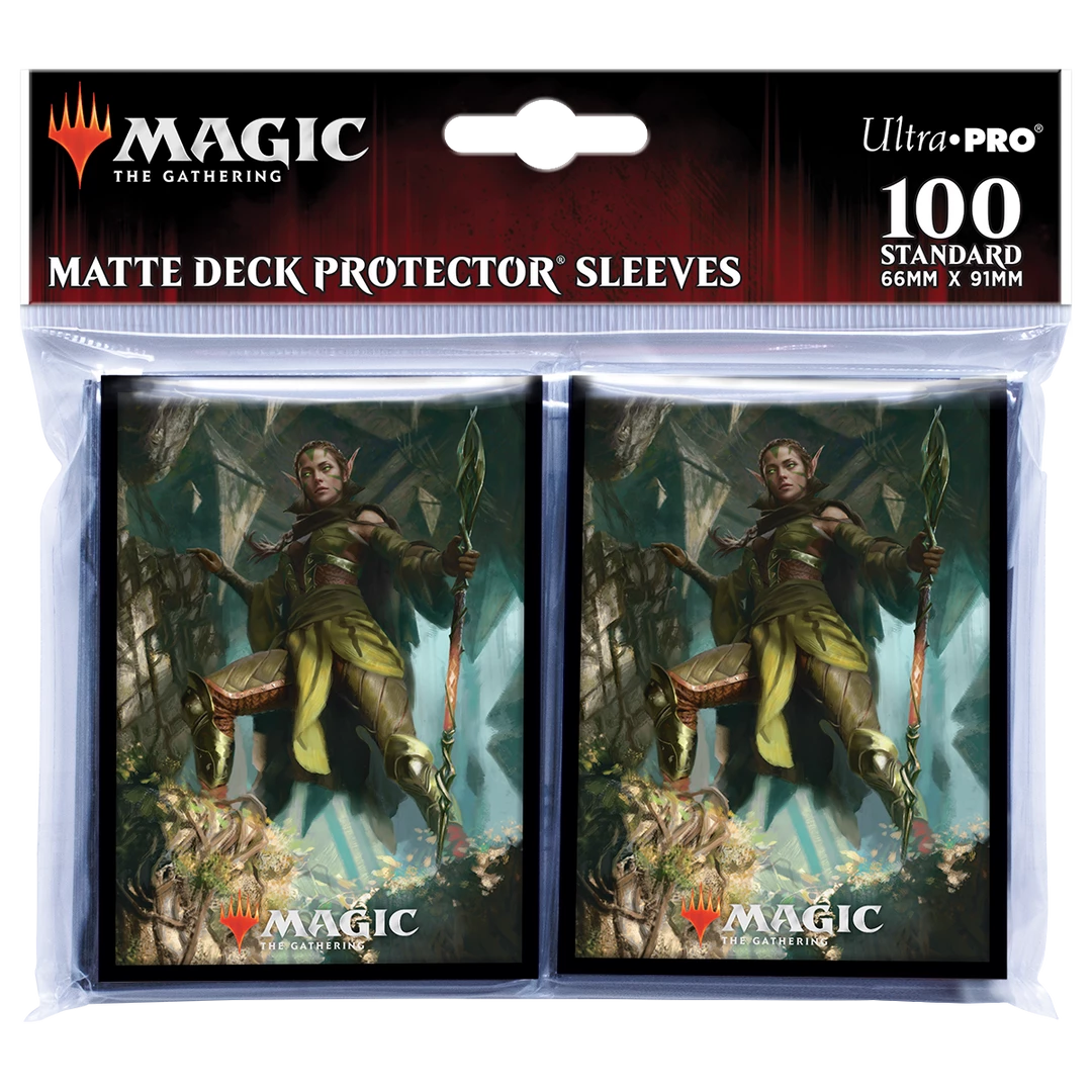 Ultra PRO Gaming Zendikar Rising Nissa Of Shadowed Boughs Standard Deck Protector Sleeves (100ct) For Magic: The Gathering 4 Ultra PRO Gaming Zendikar Rising Nissa Of Shadowed Boughs Standard Deck Protector Sleeves (100ct) For Magic: The Gathering