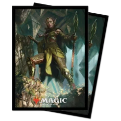 Ultra PRO Gaming Zendikar Rising Nissa Of Shadowed Boughs Standard Deck Protector Sleeves (100ct) For Magic: The Gathering