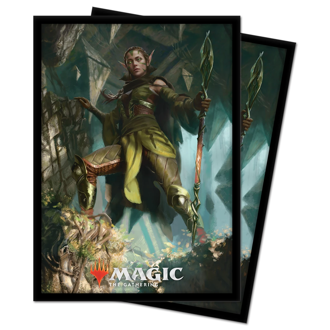 Ultra PRO Gaming Zendikar Rising Nissa Of Shadowed Boughs Standard Deck Protector Sleeves (100ct) For Magic: The Gathering 3 Ultra PRO Gaming Zendikar Rising Nissa Of Shadowed Boughs Standard Deck Protector Sleeves (100ct) For Magic: The Gathering