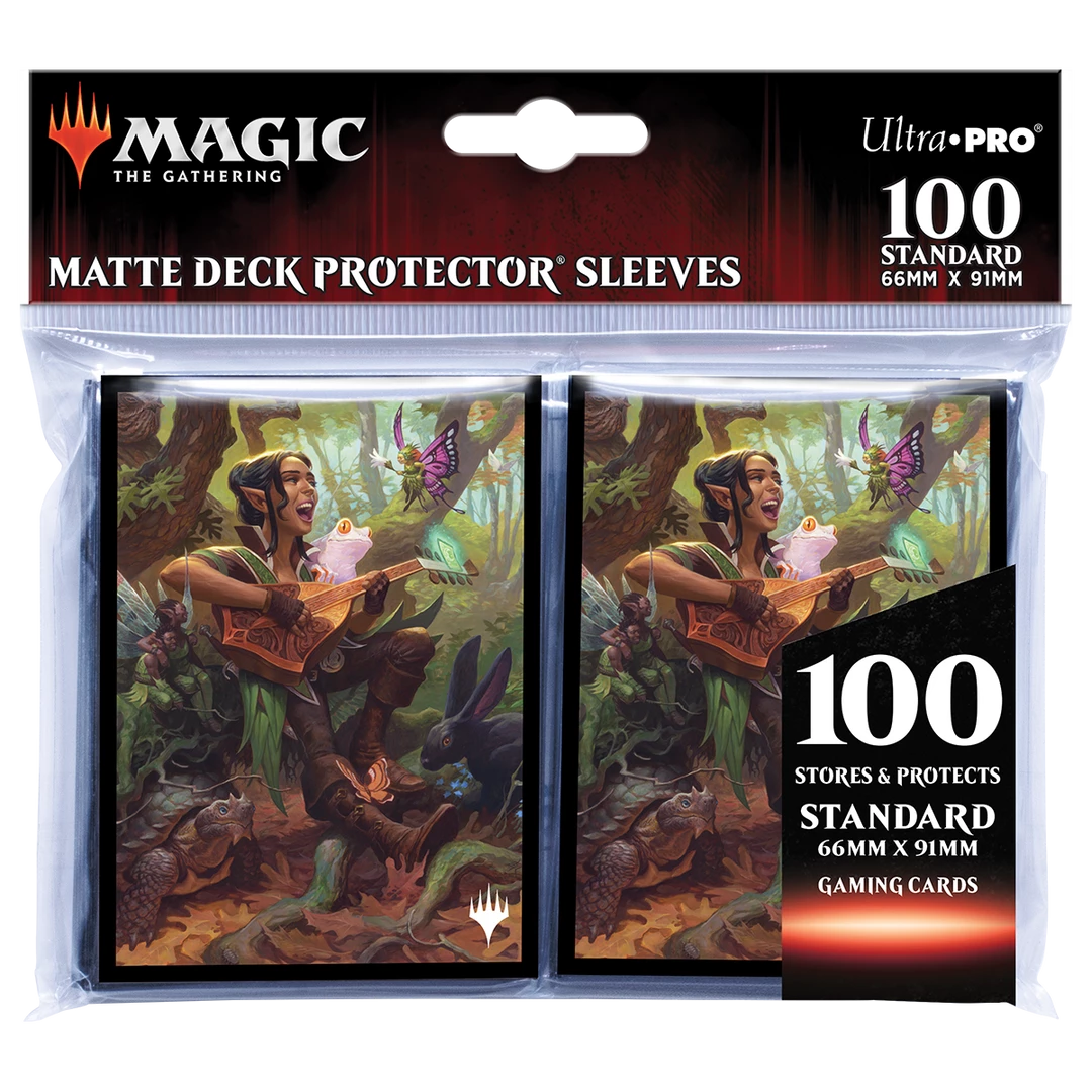 Ultra PRO Adventures In The Forgotten Realms Ellywick Tumblestrum Standard Deck Protector Sleeves (100ct) For Magic: The Gathering 4 Ultra PRO Adventures In The Forgotten Realms Ellywick Tumblestrum Standard Deck Protector Sleeves (100ct) For Magic: The Gathering