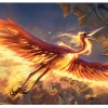 Ultra PRO Innistrad: Midnight Hunt Sunstreak Phoenix Standard Gaming Playmat For Magic: The Gathering