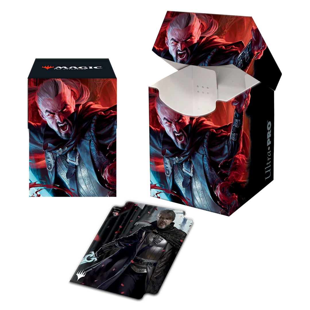 Ultra PRO Innistrad: Crimson Vow Odric, Blood-Cursed 100+ Deck Box For Magic: The Gathering Gaming 3 Ultra PRO Innistrad: Crimson Vow Odric, Blood-Cursed 100+ Deck Box For Magic: The Gathering Gaming