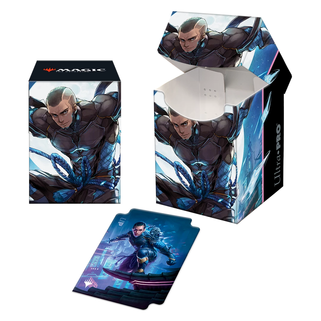 Ultra PRO Kamigawa Neon Dynasty Kaito Shizuki 100+ Deck Box For Magic: The Gathering Gaming 3 Ultra PRO Kamigawa Neon Dynasty Kaito Shizuki 100+ Deck Box For Magic: The Gathering Gaming