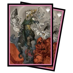 Ultra PRO Kamigawa Neon Dynasty Tamiyo, Compleated Sage Standard Deck Protector Sleeves (100ct) For Magic: The Gathering Gaming