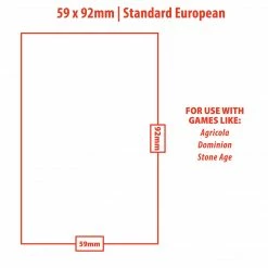 Ultra PRO Standard European Board Game Sleeves (50ct) For 59mm X 92mm Cards