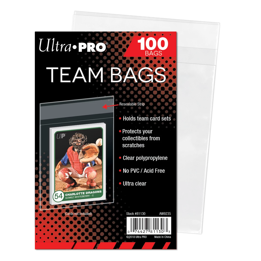 Ultra PRO Card Displays & Storage Resealable Team Bags (100ct) For Card Sets 3 Ultra PRO Card Displays & Storage Resealable Team Bags (100ct) For Card Sets