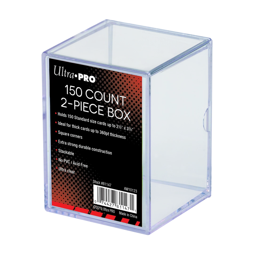 Ultra PRO 2-Piece 150-Count Clear Card Storage Box 3 Ultra PRO 2-Piece 150-Count Clear Card Storage Box