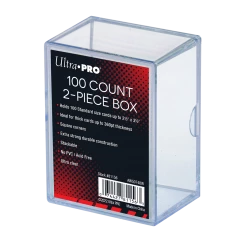 Ultra PRO Sports 2-Piece 100-Count Clear Card Storage Box