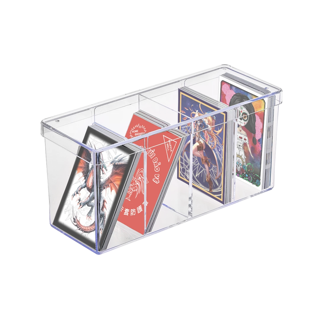 Ultra PRO 4-Compartment Clear Card Box 4 Ultra PRO 4-Compartment Clear Card Box