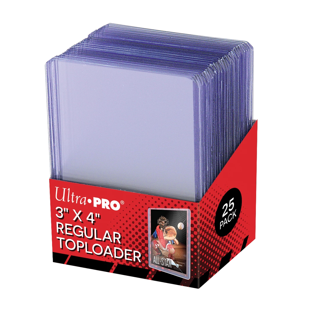 Ultra PRO 3" X 4" Clear Regular Toploaders For Standard Size Cards (25ct) *Limit 40 Packs Per Customer* 3 Ultra PRO 3" X 4" Clear Regular Toploaders For Standard Size Cards (25ct) *Limit 40 Packs Per Customer*