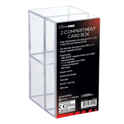 Ultra PRO 2-Piece 2-Compartment Clear Card Box