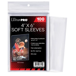 Ultra PRO Sports 4" X 6" Soft Sleeves (100ct)