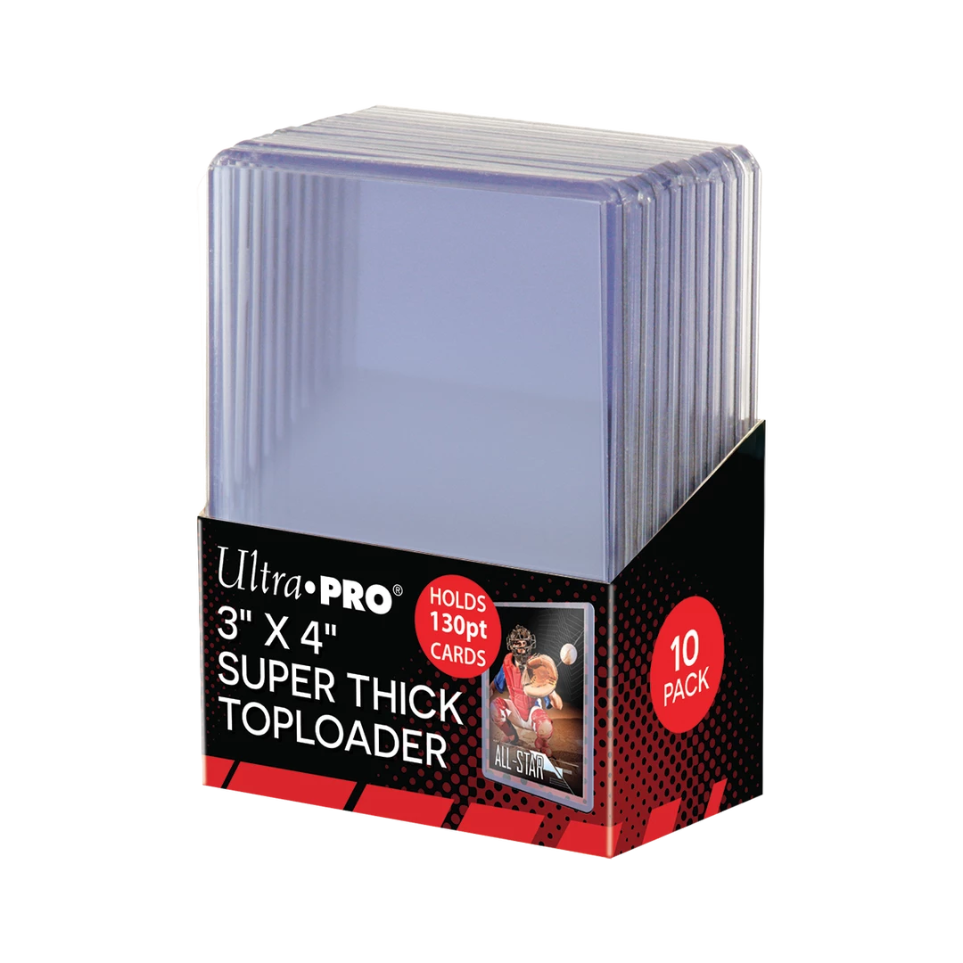 Ultra PRO Sports 3" X 4" Super Thick 130PT Toploaders (10ct) *Limit 25 Per Customer* 3 Ultra PRO Sports 3" X 4" Super Thick 130PT Toploaders (10ct) *Limit 25 Per Customer*