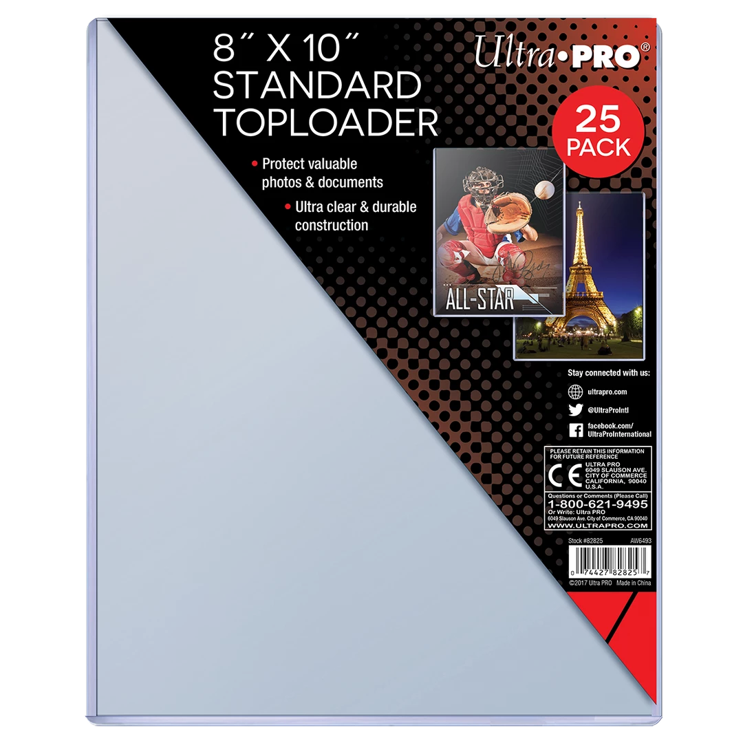 Ultra PRO Sports 8" X 10" Standard Toploaders (25ct) 3 Ultra PRO Sports 8" X 10" Standard Toploaders (25ct)