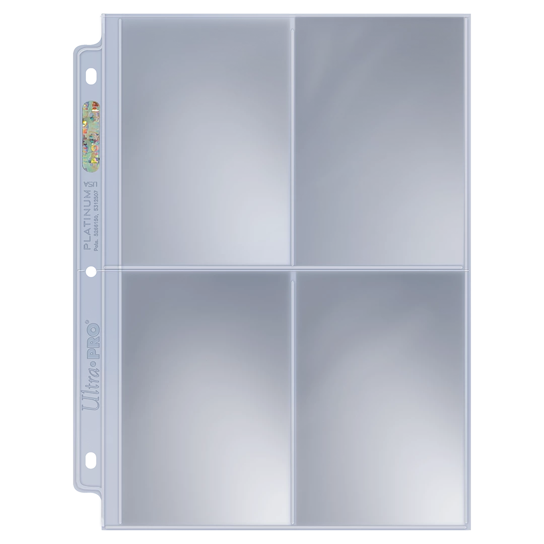 Ultra PRO Platinum Series 4-Pocket Pages (25ct) For 3.5" X 5" Cards Pages & Organization 5 Ultra PRO Platinum Series 4-Pocket Pages (25ct) For 3.5" X 5" Cards Pages & Organization