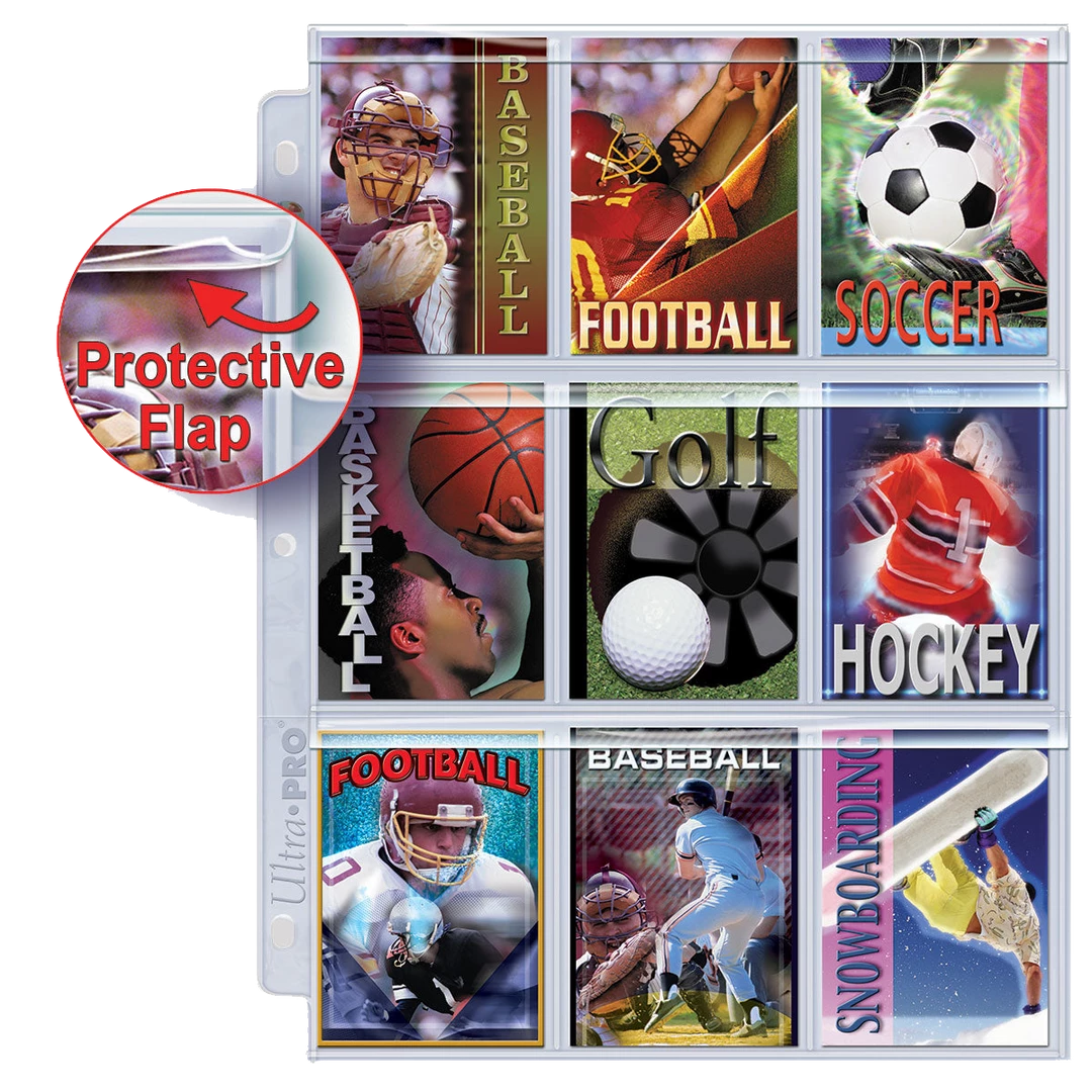Ultra PRO Pages & Organization Platinum Series 9-Pocket Secure Pages (100ct) For Standard Size Cards 4 Ultra PRO Pages & Organization Platinum Series 9-Pocket Secure Pages (100ct) For Standard Size Cards