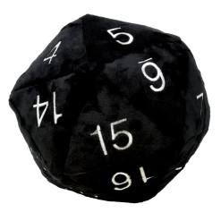 Ultra PRO Gaming Jumbo Black D20 Novelty Dice Plush