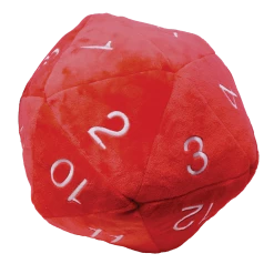 Ultra PRO Jumbo Red D20 Novelty Dice Plush Gaming