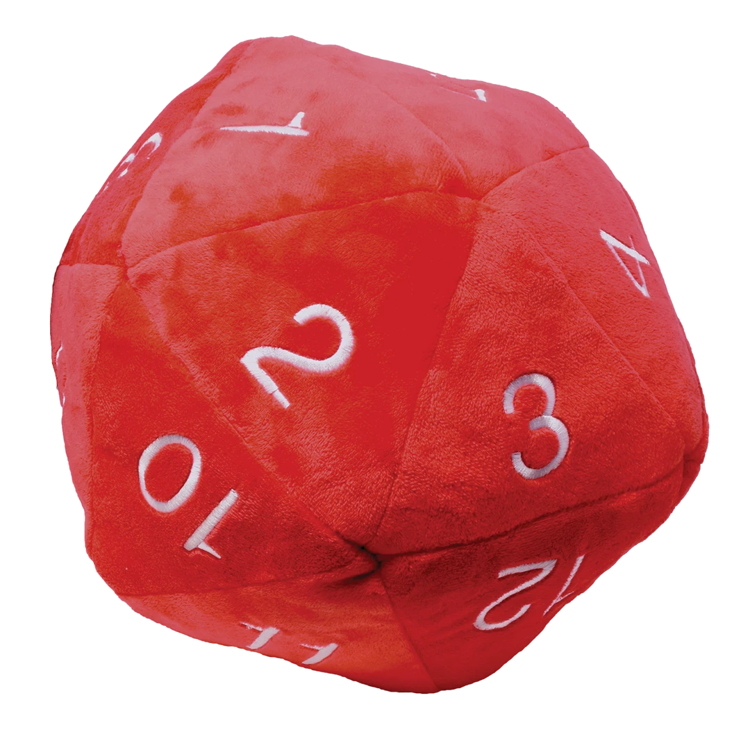 Ultra PRO Jumbo Red D20 Novelty Dice Plush Gaming 3 Ultra PRO Jumbo Red D20 Novelty Dice Plush Gaming