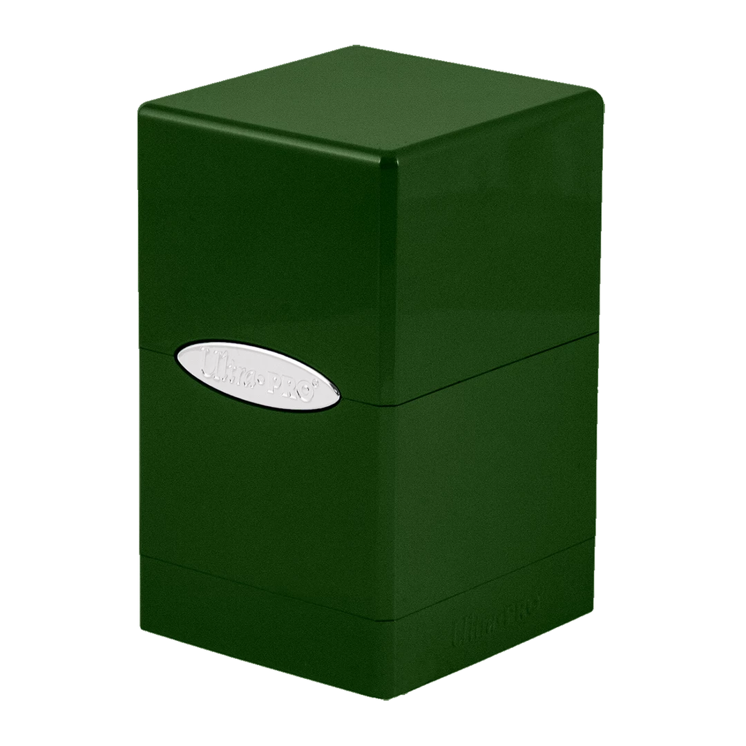 Ultra PRO Radiant Amber Moss Satin Tower Deck Box 3 Ultra PRO Radiant Amber Moss Satin Tower Deck Box