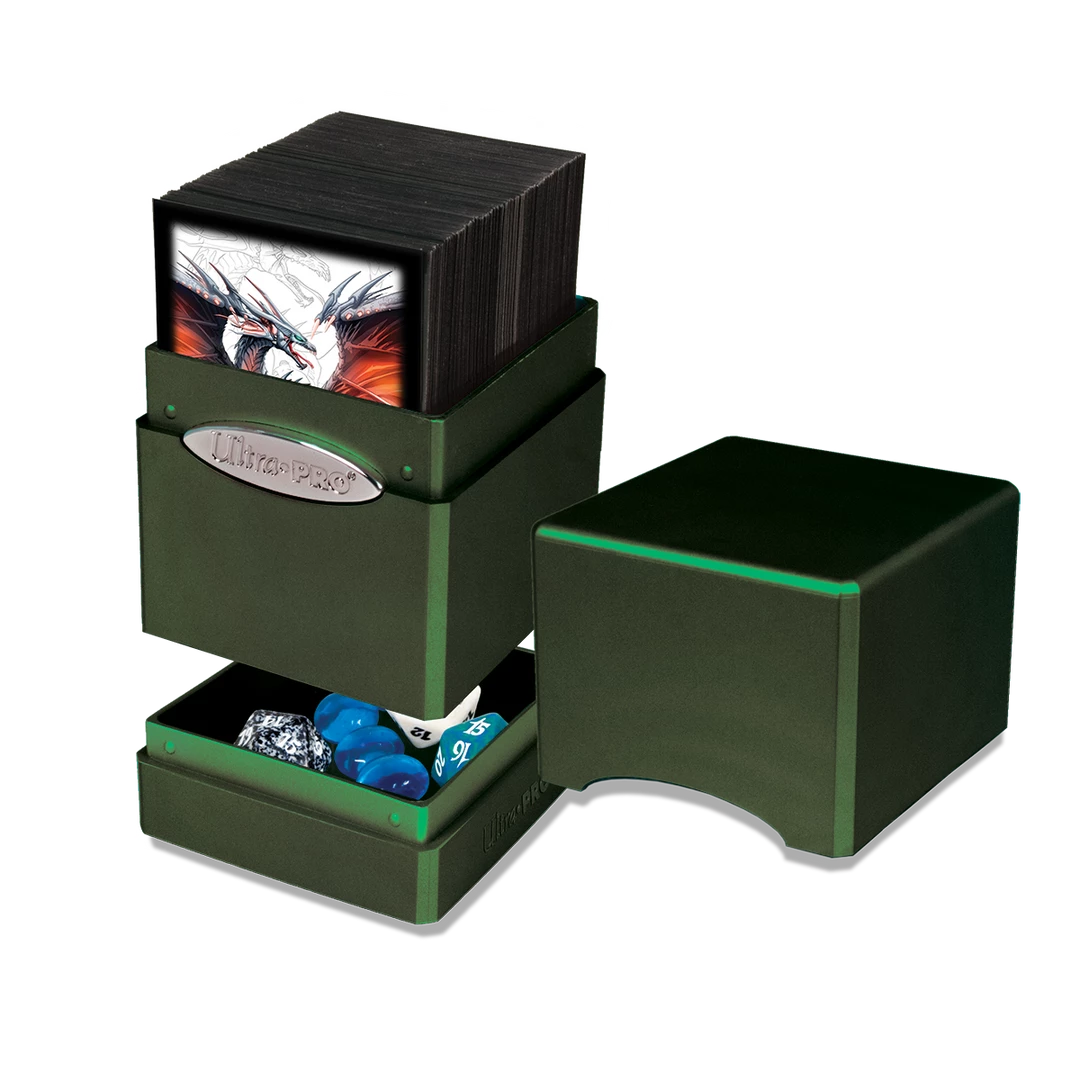 Ultra PRO Radiant Amber Moss Satin Tower Deck Box 4 Ultra PRO Radiant Amber Moss Satin Tower Deck Box