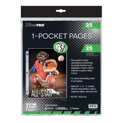 Ultra PRO Anti-Microbial Guard 1-Pocket Pages (25ct) For 8.5" X 11" Prints Pages & Organization