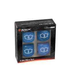 Ultra PRO Gaming Deluxe Mana D6 Loyalty Dice Set (4ct) For Magic: The Gathering